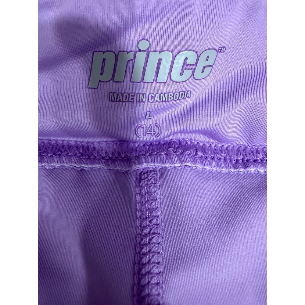 Prince‎ Girls Purple Tennis Racket Print Athletic Skort Size L 14 - Picture 5 of 7